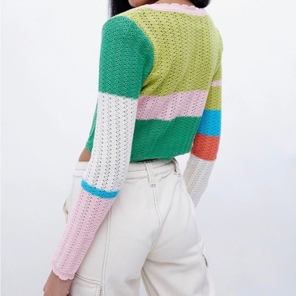 Pacsun LA hearts multicolor crochet top - Picture 2 of 3